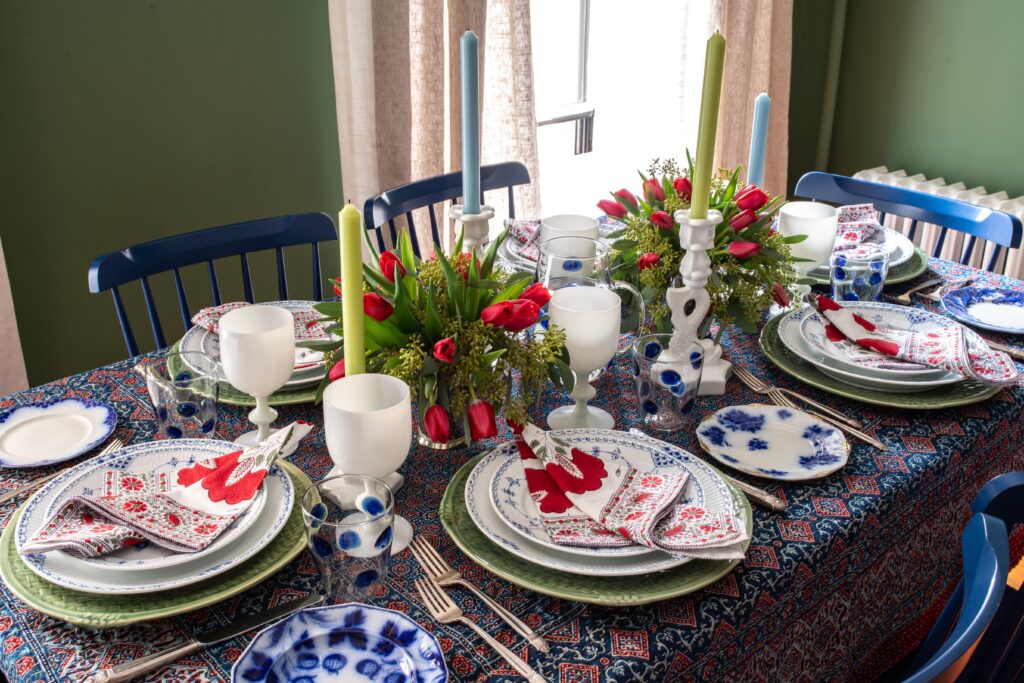 Thanksgiving tablecloths inspired by artisans of India