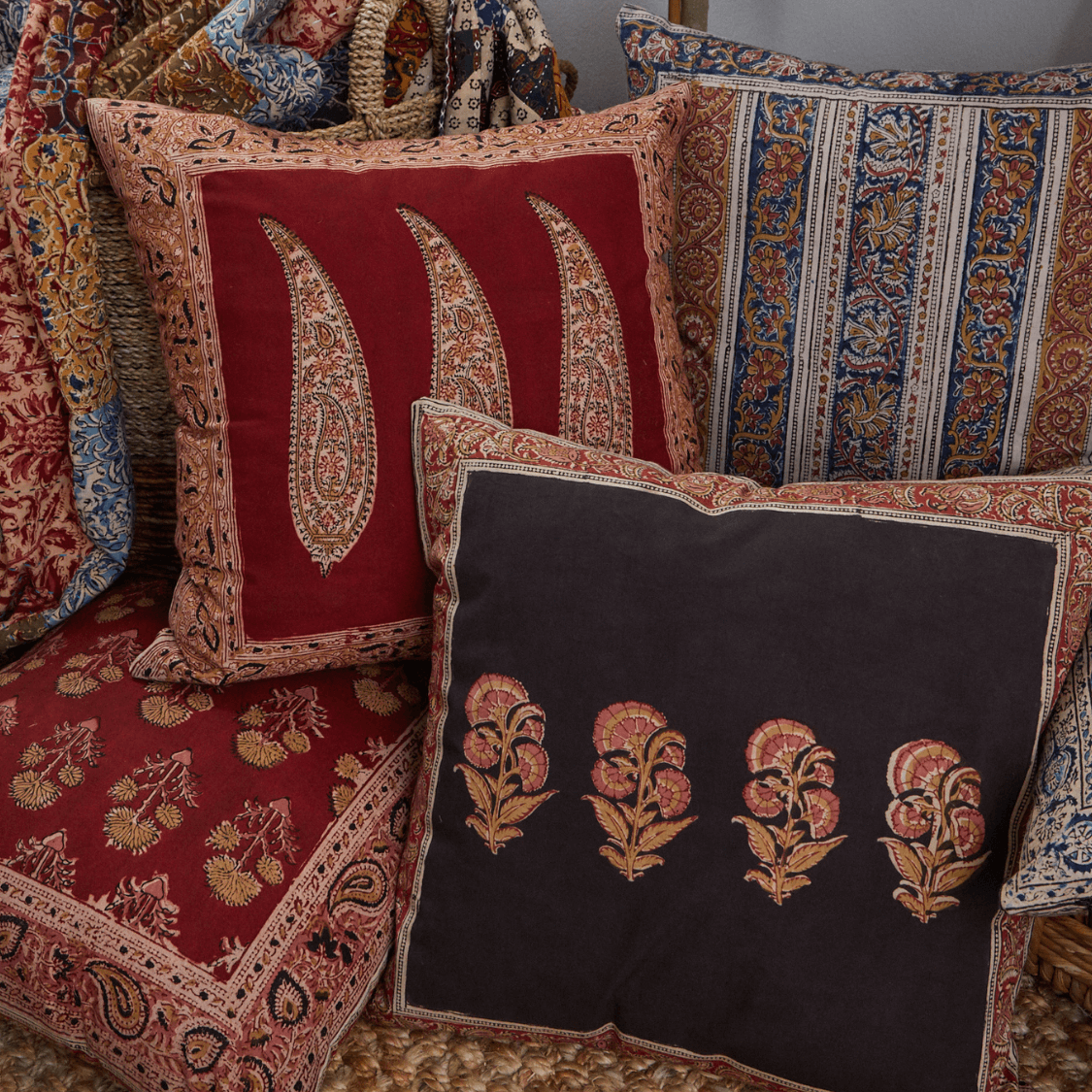 Handcrafted In India Throw Pillows