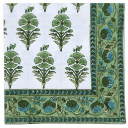 Juhi Flower Napkin-Green (Set of 2)