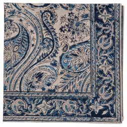 Wide Andhra Paisley Napkin - Indigo (Set of 2)