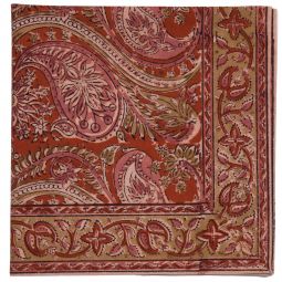 Wide Andhra Paisley Napkin - Rust (Set of 2)