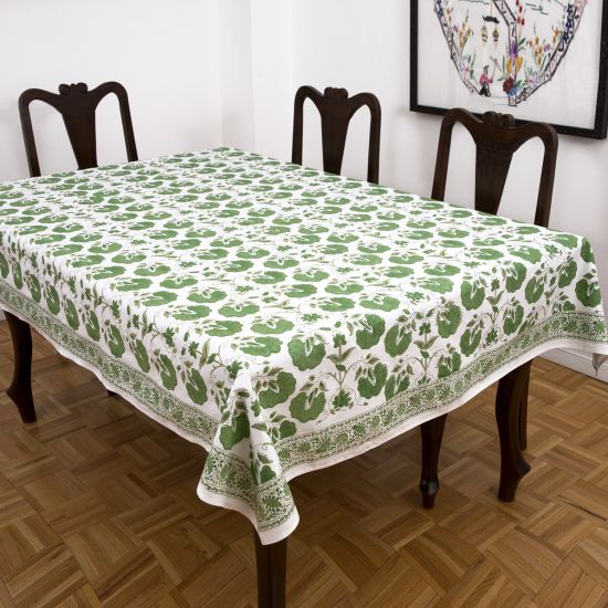 Indian Block Print & Hand Stitched Tablecloths MarigoldLiving